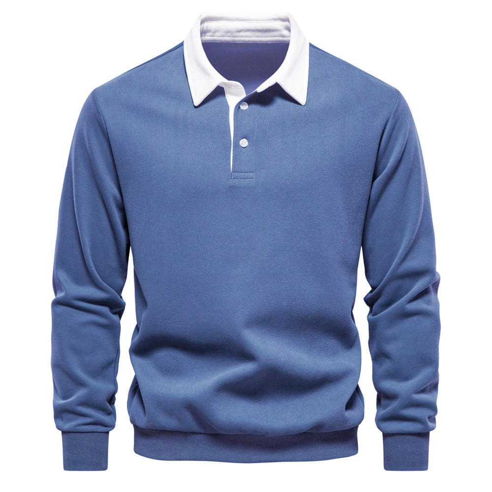 Austin Long-Sleeve Polo Sweatshirt