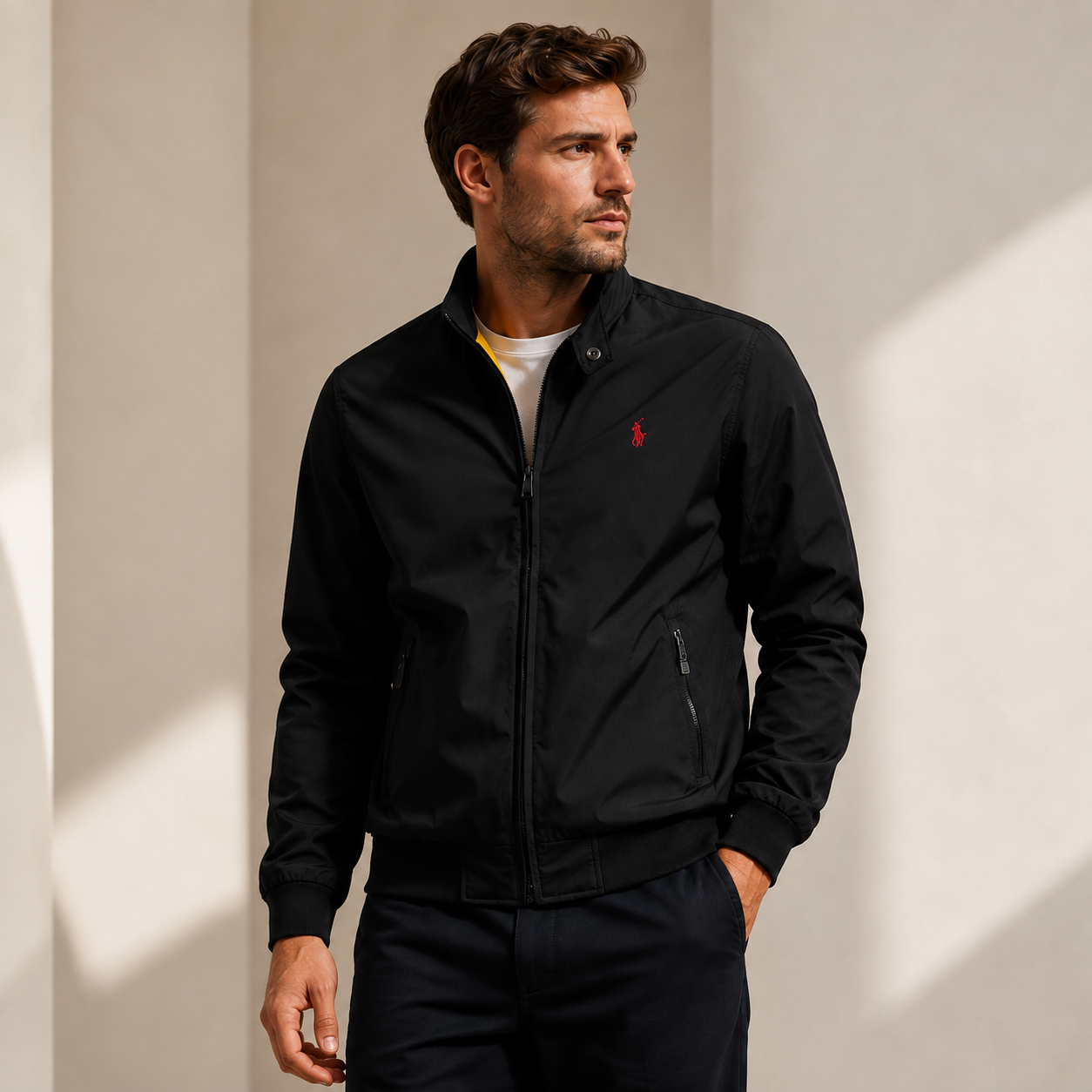 Mens Classic Lightweight Bomber Jacket