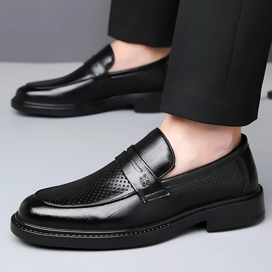 Alessio Aero-Leather Loafers