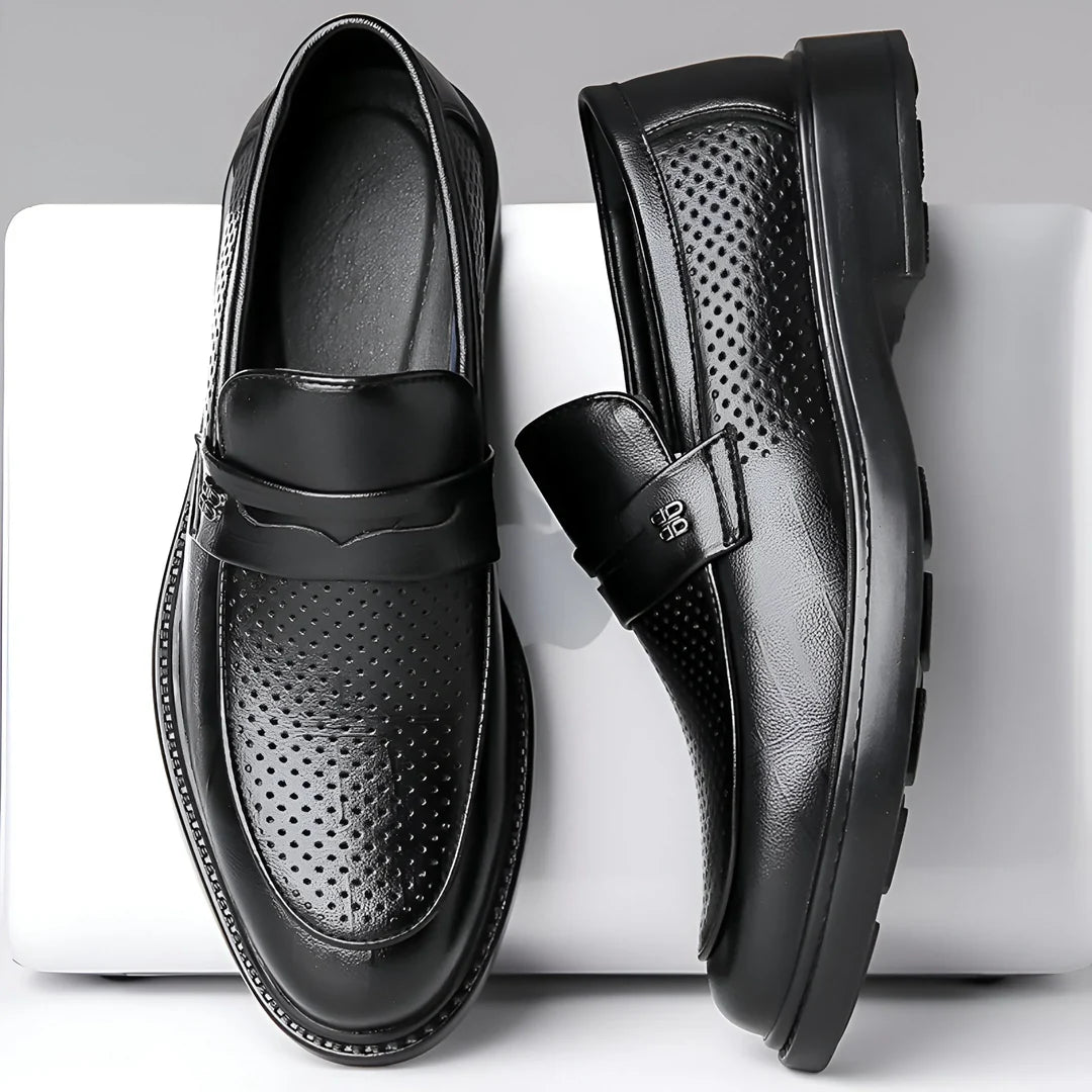 Alessio Aero-Leather Loafers